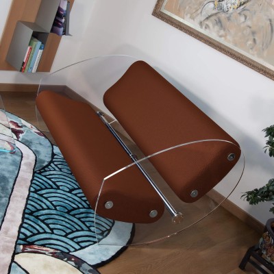 Designer-Sofa MW07 aus PMMA - Schaumstoffsitz - Handgefertigt in Frankreich.