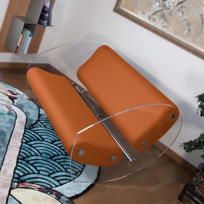 Designer-Sofa MW07 aus PMMA - Schaumstoffsitz - Handgefertigt in Frankreich.