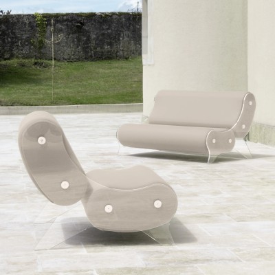 Sofa MW06 Design - PMMA - Handmade in France.