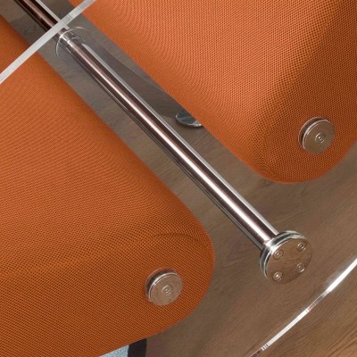 MW07 designer armchair in PMMA or tempered glass – Foam seat – Handmade in France.