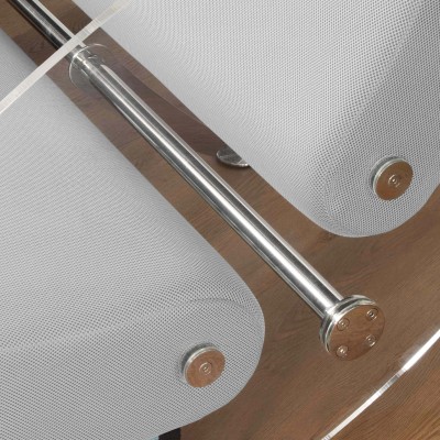 Fauteuil design MW07 en PMMA ou verre trempé – Assise en mousse – Fait main en France.