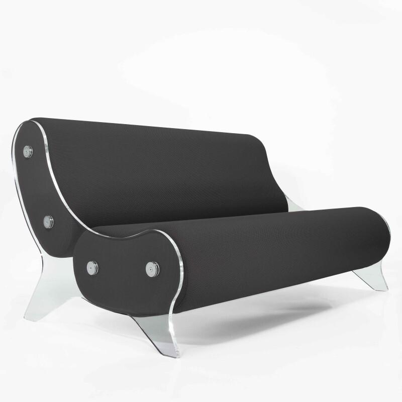 Design-Sofa MW06 aus PMMA - Handgefertigt in Frankreich.