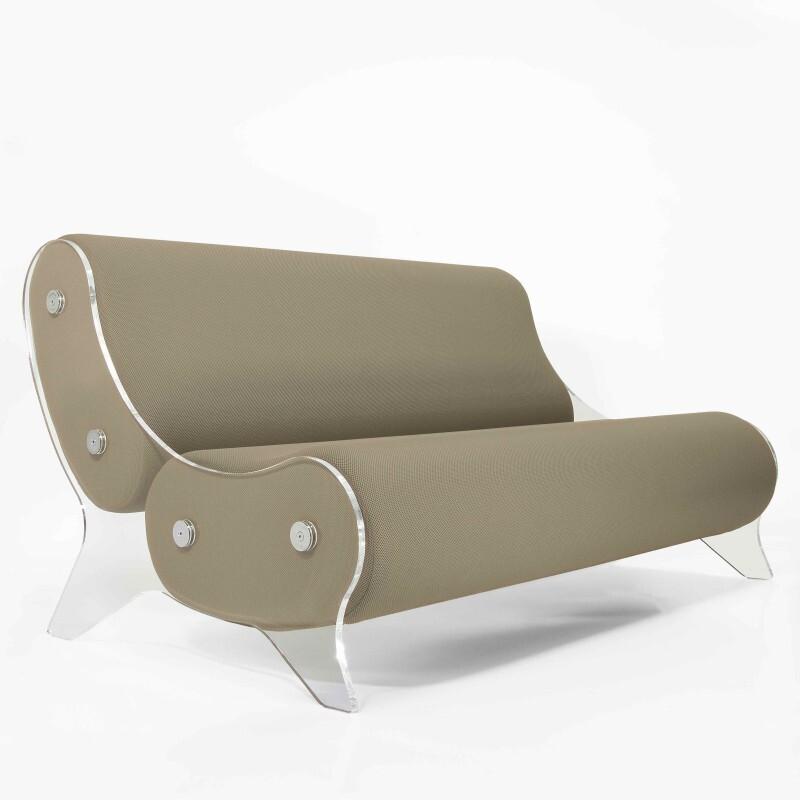 Design-Sofa MW06 aus PMMA - Handgefertigt in Frankreich.