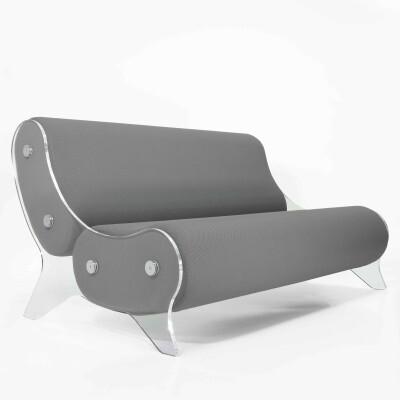 Canapé design MW06 en PMMA - Fait main en France.