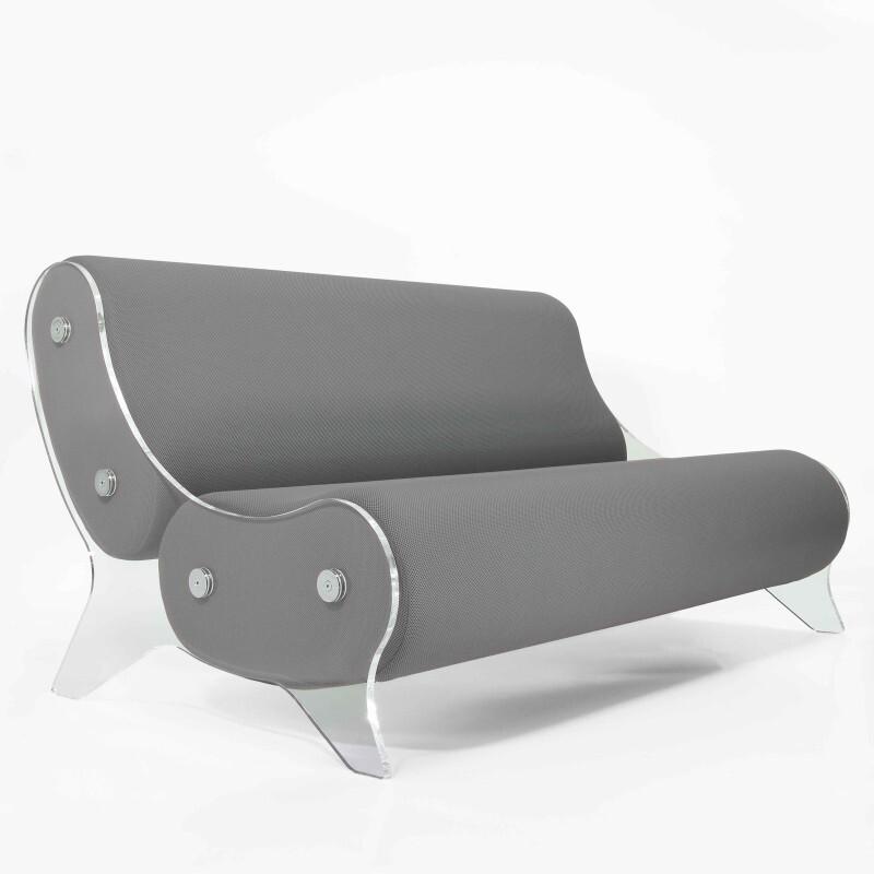 Canapé design MW06 en PMMA - Fait main en France.
