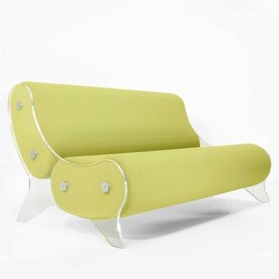 Design-Sofa MW06 aus PMMA - Handgefertigt in Frankreich.