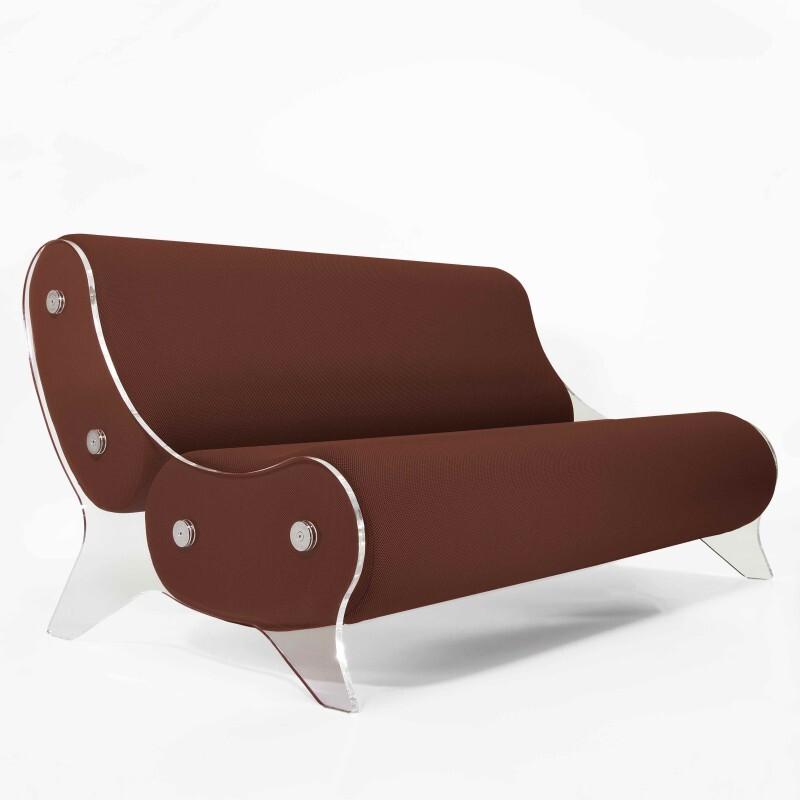 Design-Sofa MW06 aus PMMA - Handgefertigt in Frankreich.
