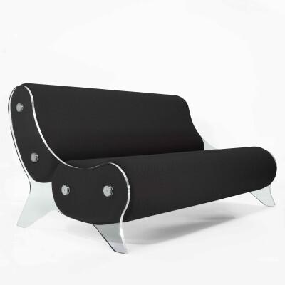 Canapé design MW06 en PMMA - Fait main en France.