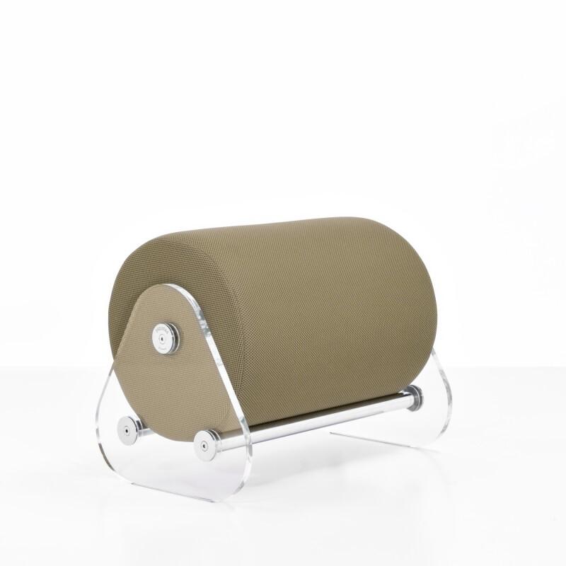 MW06 designer pouf in PMMA - Handmade in France.