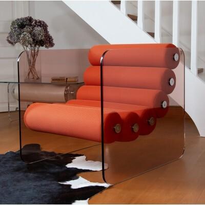 Fauteuil design MW02 en PMMA - Fait main en France.