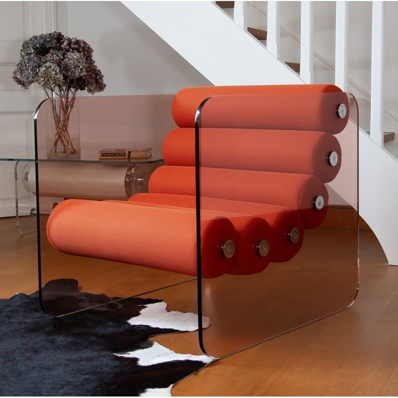 Design-Sessel MW02 aus PMMA - Handgefertigt in Frankreich.