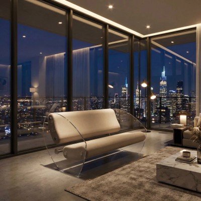 MW07 Design sofa - Foam Seat - PMMA