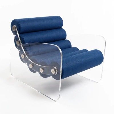 Fauteuil design intérieur et extérieur MW03 - Assise en mousse - Fabriqué à la main en France.