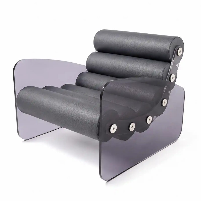 Design Sessel für den Außen und Innenbereich MW03 - Sitzfläche aus Schaumstoff - Handgefertigt in Frankreich.