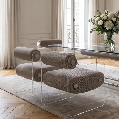 Designerstuhl MW04 aus PMMA - Handgefertigt in Frankreich.
