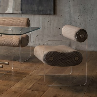 Chaise design MW04 en PMMA - Fait main en France.