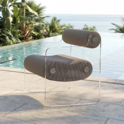 MW04 design chair in PMMA - Handmade in France.