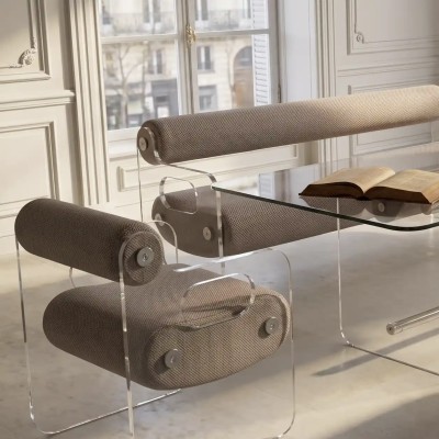 MW04 design chair in PMMA - Handmade in France.