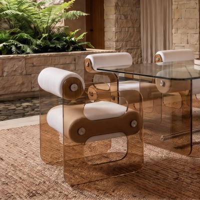 MW04 design chair in PMMA - Handmade in France.